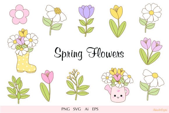 Cute Spring Flowers and Garden Bouquets
