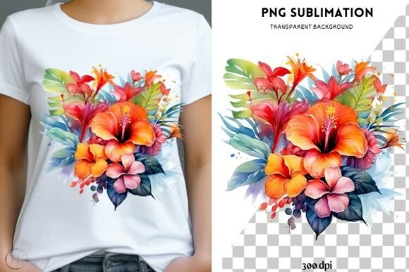 Exotic Tropical Flowers Graphics for Branding and Illustrations