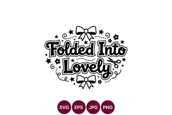 Folded into Lovely Bows Flowers Scissors Graphics