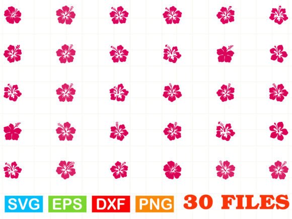 Ibiscus Flowers SVG Bundle: Tropical Graphics for Handmade Creations