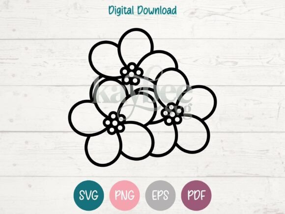 Puakenikeni Flowers Graphics for Branding
